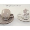 Tazas de café Mickey DISNEYLAND París gris plato blanco de cerámica