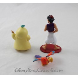 Lotto di 3 DISNEY Aladdin, Sultan e Iago figurine