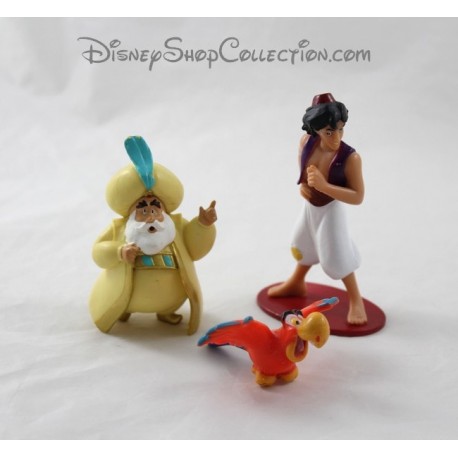 Lot von 3 DISNEY Aladdin, Sultan und Jago Figuren