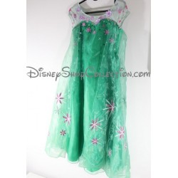 Elsa DISNEY STORE Snow Queen Kostüm eine mattierte Party Kleid Grün 9 / 10 Jahre