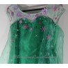 Elsa DISNEY STORE la neve costume regina un partito satinato abito verde 9 / 10 anni