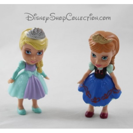 Lot de 2 figurines DISNEY La Reine des neiges Elsa et Anna enfant 8 cm