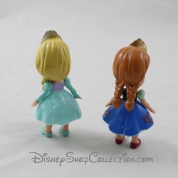 Lotto di 2 figurine DISNEY Biancaneve Elsa e bambini Anna 8cm Regina