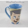 Taza alta tienda DISNEY Pinocho Jiminy Cricket beige azul taza 14 cm
