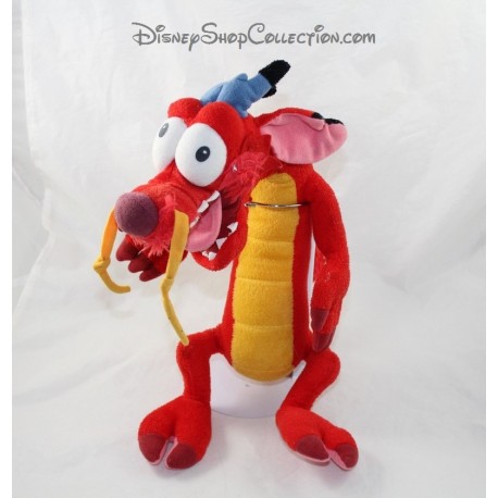 Dragón de peluche rojo 45 cm DISNEYLAND Mulan Mushu