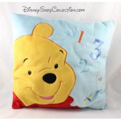 Cushion Winnie the Pooh DISNEY square 1 2 3 Dragonfly 35 cm Blue