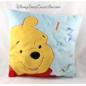 Cushion Winnie the Pooh DISNEY square 1 2 3 Dragonfly 35 cm Blue