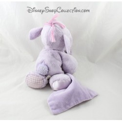 Plush elephant Lumpy DISNEY NICOTOY vichy 25 cm purple satin handkerchief