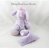 Plush elephant Lumpy DISNEY NICOTOY vichy 25 cm purple satin handkerchief