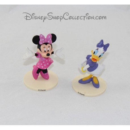 Lotto 2 DISNEY Minnie e Daisy figurine di plastica del 9cm di figurina