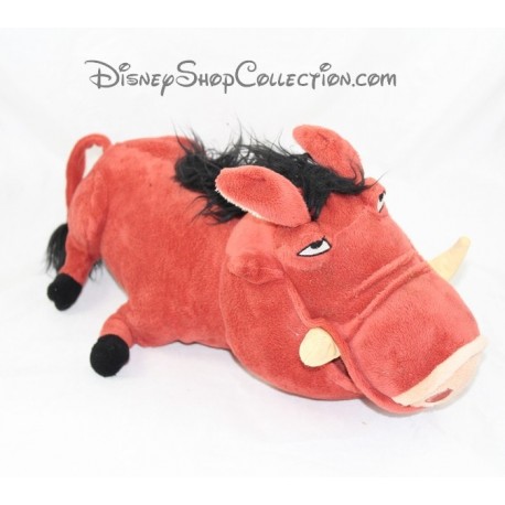 Peluche Facocero Pumba DISNEYLAND PARIS Il Re Leone Marrone Disney 34 cm