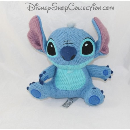 Plüsch Disney Lilo und Stitch, stricken Masche Wolle Effekt blaue Disney 18 cm