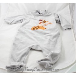 Terciopelo de Tigger DISNEYLAND París gris pijama naranja Tigger Disney 6 meses