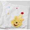 Flat blankie bear DISNEY BABY Winnie the Pooh white hat party 23 cm