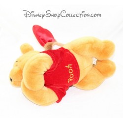 Plüsch Winnie The Pooh DISNEY STORE mit Roo auf seinem Rücken Herz-32 cm