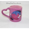 Caffè espresso Eeyore DISNEY STORE tazza rosa cuore in ceramica cm 7