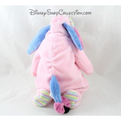 Patas de burro peluche Eeyore DISNEY NICOTOY pijama rosa rayada 30 cm