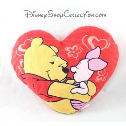Cuscino a forma di cuore di 31 cm rosso DISNEY Winnie the Pooh e Pimpi