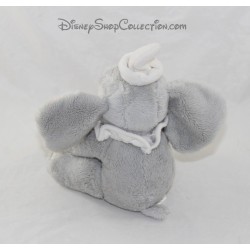 Peluche éléphant Dumbo DISNEY STORE Dumbo gris col blanc 20 cm