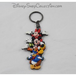 Schlüsselanhänger Multi Zeichen DISNEYLAND PARIS Mickey, Minnie, goofy und Donald Disney pvc 9 cm