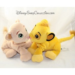 Plush Simba and Nala DISNEY kiss loving muzzle The Lion King 24 cm