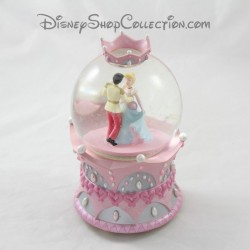 SnowGlobe musical DISNEY Cenerentola corona rosa palla di neve 19 cm