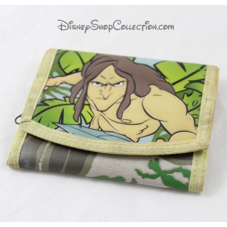 Tarzan DISNEY STORE portafoglio marrone verde borsa