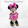 Peluche Minnie DISNEYLAND PARIS robe rose doré Disney 27 cm