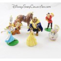 Pack of 7 DISNEY figurines the Belle and the beast Gaston,