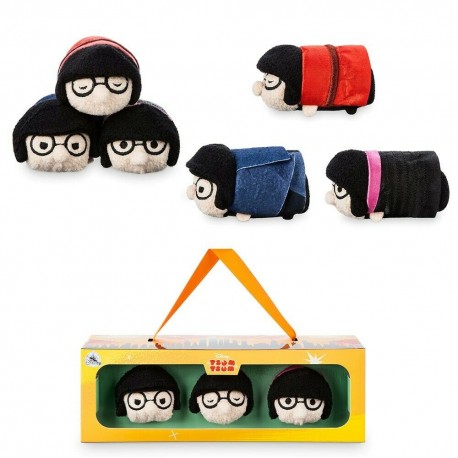 Mini plush set 3 Tsum Tsum Edna DISNEY STORE The Incredibles 2 9 cm