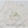 Flat blankie Winnie the Pooh DISNEY square yellow baby Pooh Carrefour cotton
