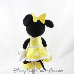 Plush Minnie NICOTOY Disney yellow dress with white polka dots handbag 30 cm