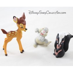 Pack of 3 figurines Bambi DISNEY Bambi flower and Pan-Pan