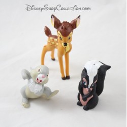 Confezione da 3 figurine Bambi DISNEY Bambi fiore e Pan-Pan
