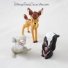 Confezione da 3 figurine Bambi DISNEY Bambi fiore e Pan-Pan