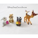 Lot de 4 figurines Bambi DISNEY Bambi Fleur Miss Bunny et Pan-Pan