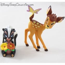 Lot de 4 figurines Bambi DISNEY Bambi Fleur Miss Bunny et Pan-Pan