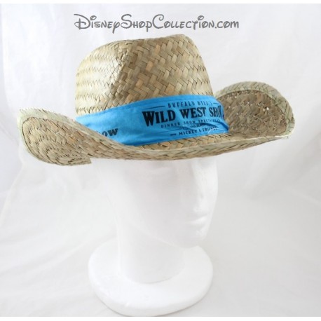 DISNEYLAND PARIS Wild West de Buffalo Bill muestran sombrero de paja azul