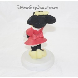 Figurine Minnie DISNEY red dress biscuit porcelain 19 cm