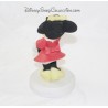 Figurine Minnie DISNEY abito rosso biscotto porcellana 19 cm