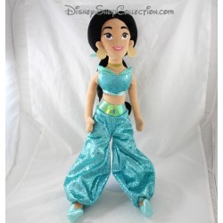Bambola peluche Jasmine DISNEY STORE Aladdin vestito verde raso 52 cm