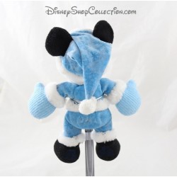Peluche Mickey DISNEYLAND PARIS tenue bleu hiver gant Disney 25 cm