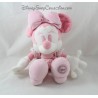 Minnie DISNEY STORE vestido gingham blanco rosa 29 cm