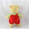 Plush Winnie the Pooh DISNEY BABY red overalls 