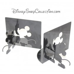Serre libro Mickey DISNEY nero metallo silhouette 14 cm