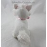 Peluche chat Marie DISNEY STORE blanc noeud rose Les Aristochats 20 cm