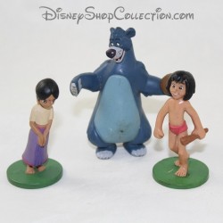 Lot de 3 figurines Disney Le livre de la jungle Mowgli, Baloo et Shanti