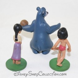 Lot de 3 figurines Disney Le livre de la jungle Mowgli, Baloo et Shanti