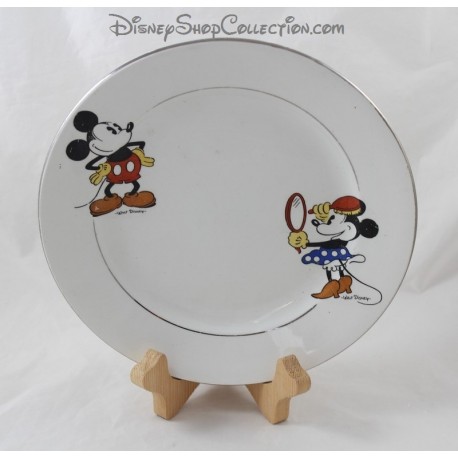 Mickey Plate y Minnie WALT DISNEY Onnaing vintage Onnaing Placa 30