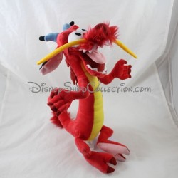 Dragon towel Mushu DISNEYLAND PARIS Mulan red Disney 38 cm